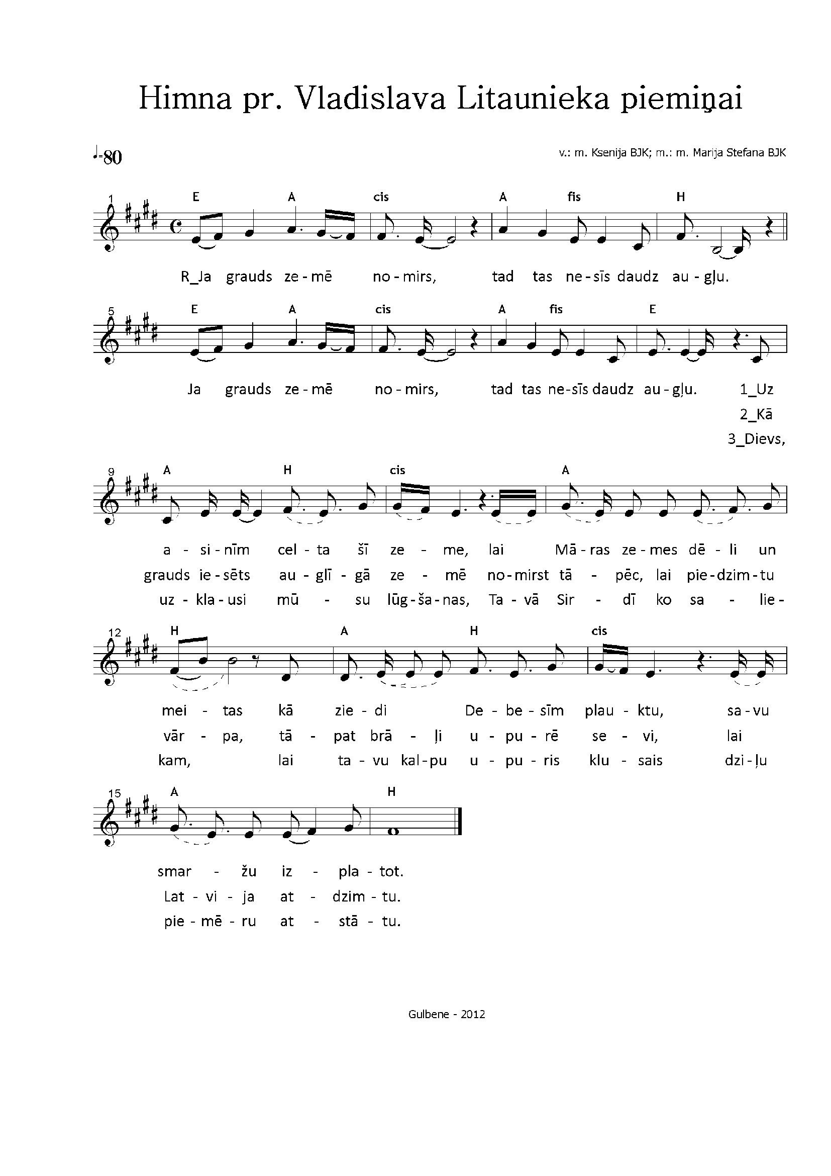 Himna priestera V. Litaunieka piemiņai
