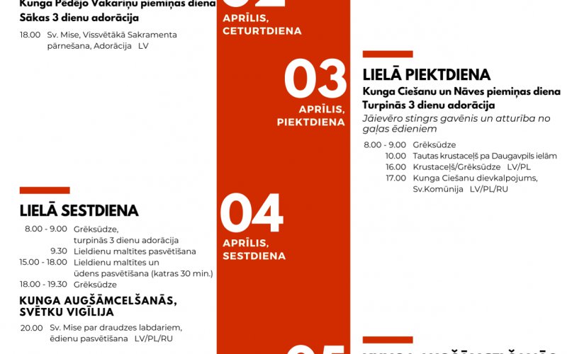 LIELĀS NEDĒĻAS DIEVKALPOJUMU KĀRTĪBA