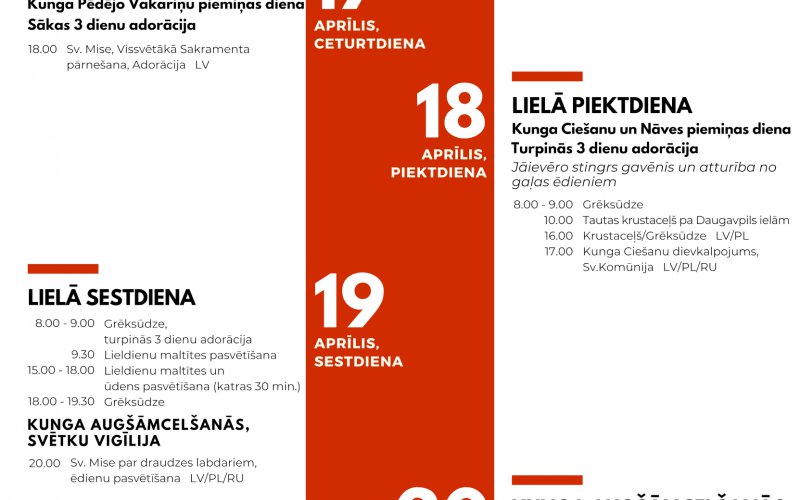 LIELĀS NEDĒĻAS DIEVKALPOJUMU KĀRTĪBA